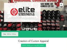 Tablet Screenshot of elitembroidery.com